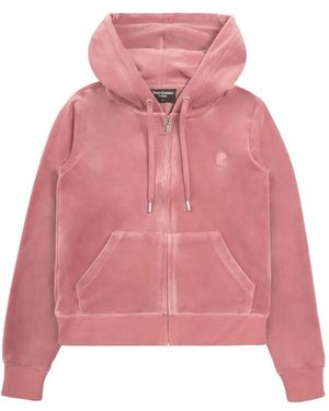 Juicy Couture Robertson Velour Hoodie - Pink