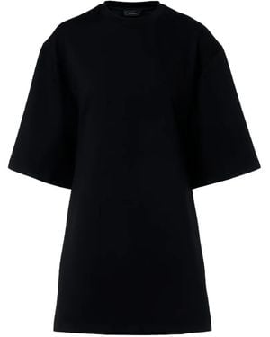 Wardrobe NYC Heart-Cutout Mini T-Shirt Dress - Black
