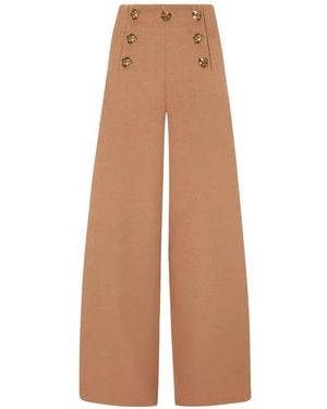 Violante Nessi Tano Button Embellished Trousers - Natural
