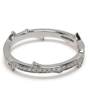 Stephen Webster 18Kt Thorn Stem Diamond Ring - White