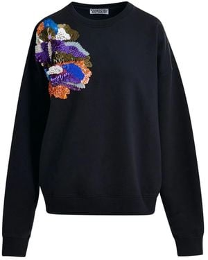 Essentiel Antwerp Ivening Floral Sweatshirt - Blue