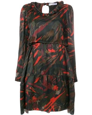 Balenciaga Hybrid V-Neck Dress - Black