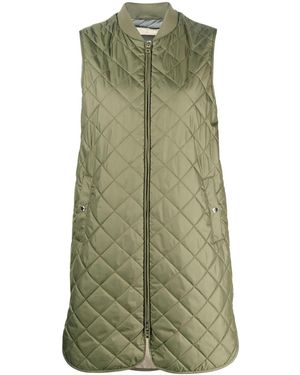 Geox Asheely Quilted Gilet - Green