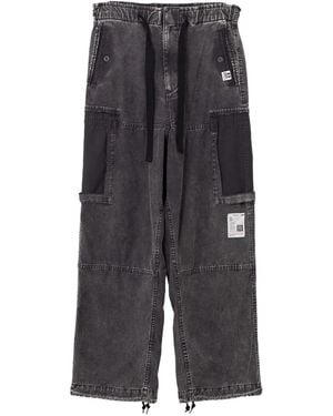 Maison Mihara Yasuhiro Panelled Drawstring Jeans - Grey