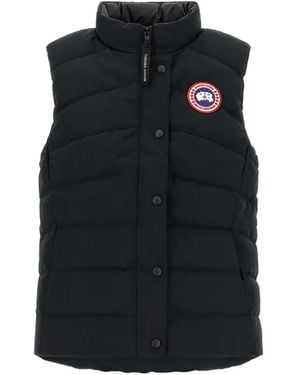 Canada Goose Quilted Logo Patch Vest - Black