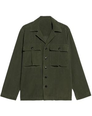 Fortela Solomon Corduroy Chest-Pocket Shirt - Green