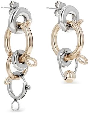 Justine Clenquet Orecchini Pam - Bianco