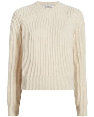 Another Tomorrow Ribbed-Knit Cashmere Jumper - White