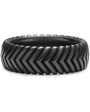 David Yurman Chevron Band Ring - Black