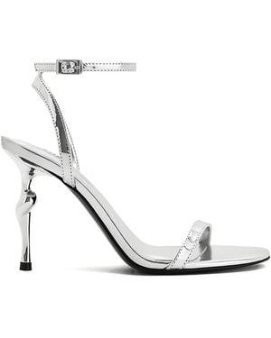 JW PEI 95Mm Alivia Ankle-Strap Sculptural-Heel Sandals - White