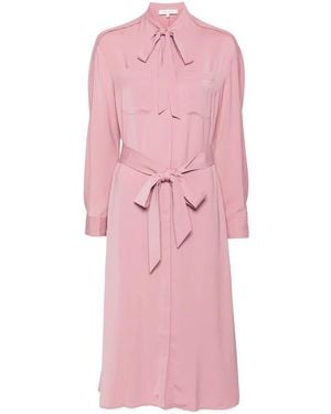 Maison Kitsuné Blousejurk Met Ceintuur - Roze