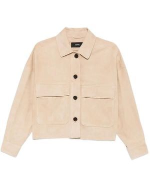 Arma Miri Front Pocket Leather Jacket - Black