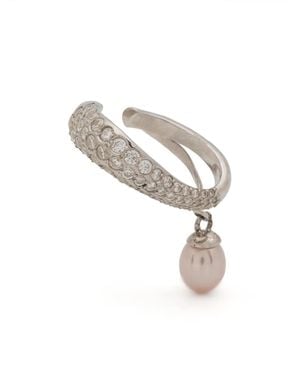 ALAN CROCETTI Alien Ear Cuff Mit Perlenanhänger - Mettallic