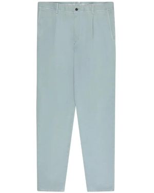 Slowear Tapered Fit Cotton Trousers - Blue