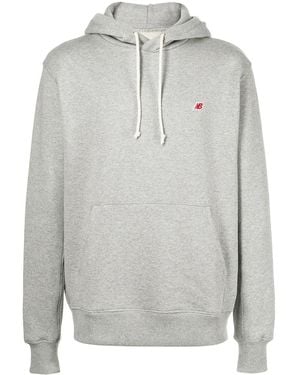 New Balance ロゴ パーカー - グレー