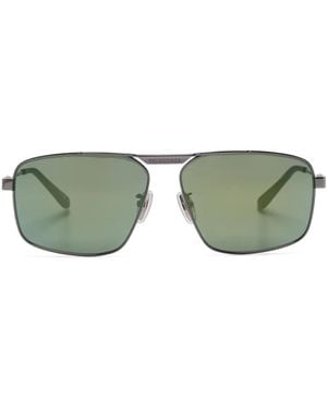 Balenciaga Tag 2.0 Navigator Sunglasses - Green