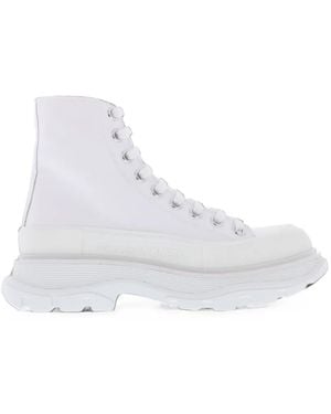 McQueen Tread Slick Sneakers - White