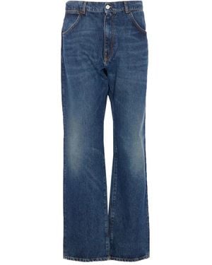 AMISH Whiskering-effect jeans - Blau
