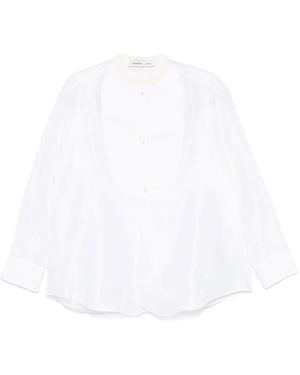 Carven Hemd aus Satin - Weiß