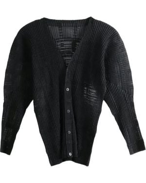 Homme Plissé Issey Miyake Pleated Semi-Sheer Shirt - Black