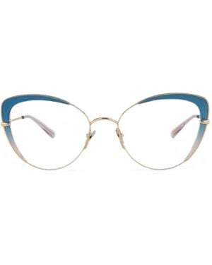 Pomellato Cat-Eye Frame Glasses - White