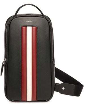 Bally Mythos Logo-Print Shoulder Bag - Black