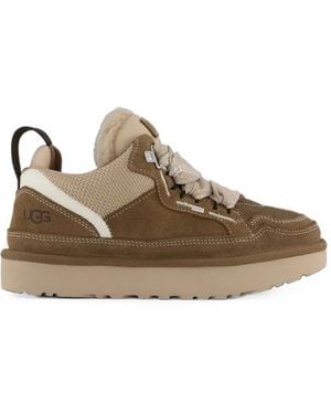 UGG Lowmel Suede-Panelled Sneakers - Brown