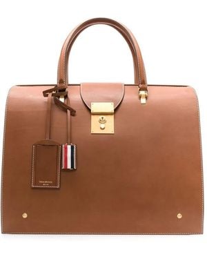 Thom Browne Mr. Thom Holdall Bag - Brown