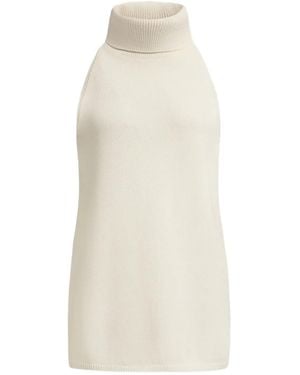 12 STOREEZ Roll-Neck Top - White