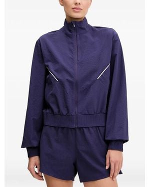 Casall Zip-Up High-Neck Jacket - Blue