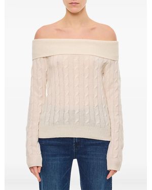 Ralph Lauren Off Shoulder Knit - Natural