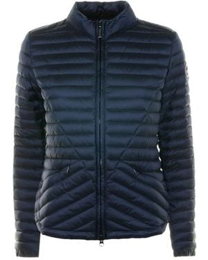 Colmar Quilted High-Neck Jacket - Blue