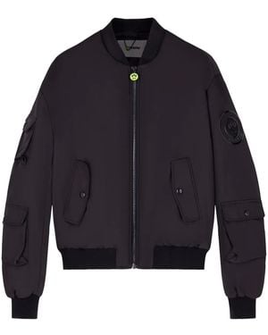 Barrow Bomber Con Applicazione - Blu