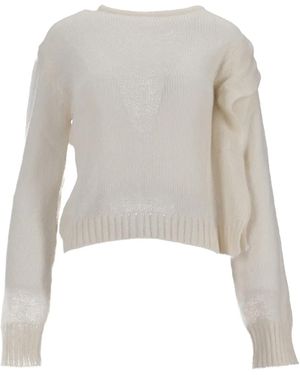 Niccolò Pasqualetti Gerüschter Pullover - Weiß