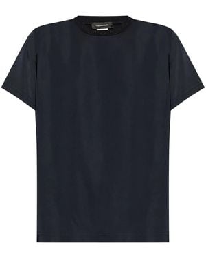 Fabiana Filippi Decorative Neck T-Shirt - Blue