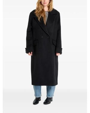 AllSaints Mabel Double-Breasted Coat - Black