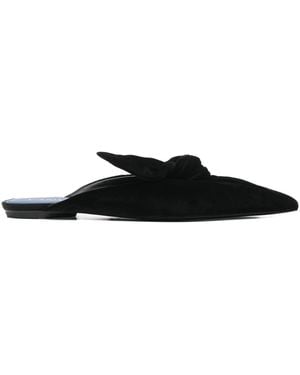 Lanvin Mules À Design Noué - Noir