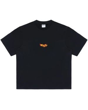 Marcelo Burlon County Flame Tシャツ - ブルー