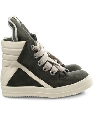 Rick Owens Jumbolace Geobasket Trainers - Green