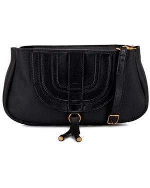 Chloé Clutch Con Logo Goffrato - Nero