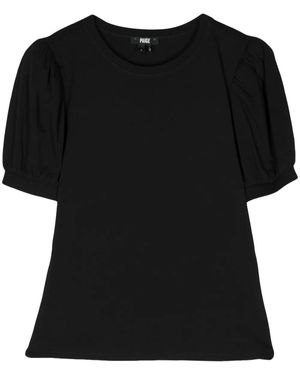 PAIGE Matcha パフスリーブ Tシャツ - ブラック