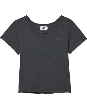 Izzue Logo-Detail T-Shirt - Blue