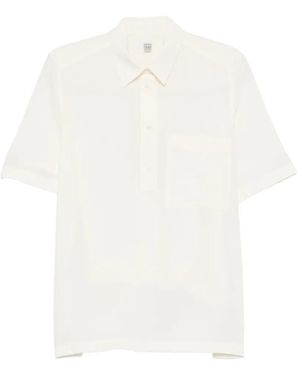 TOTEME Polo Con Bolsillo En El Pecho - Blanco