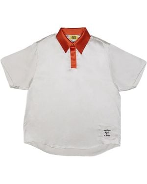 Melrose High X Lotto Ivy League Silk Polo Shirt - White