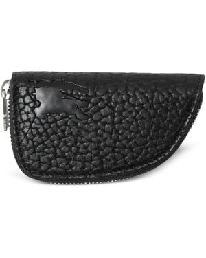 Burberry Shield Leather Coin Purse - Black