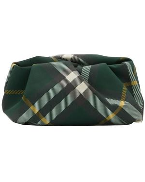 【送料&関税込】Burberry Rose Checkered Ruched Clutch Bag Burberry Rose Checkered Clutch Bag | Green | FARFETCH PL