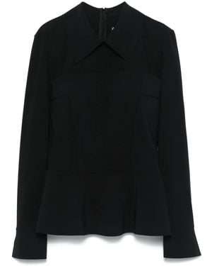 La Petite Robe Di Chiara Boni Corset-Inspired Blouse - Black