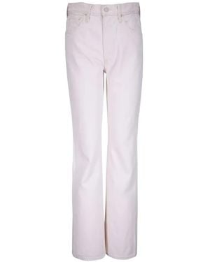 Mother Jeans The Scooter Skimp Con Orlo Sfrangiato - Neutro