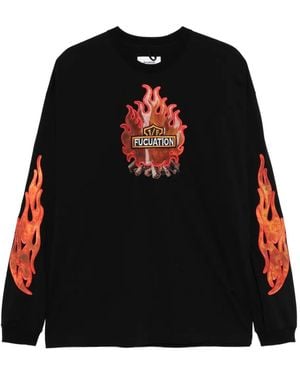 Doublet 1/F Fucuation-Lenticular Printed T-Shirt - Black