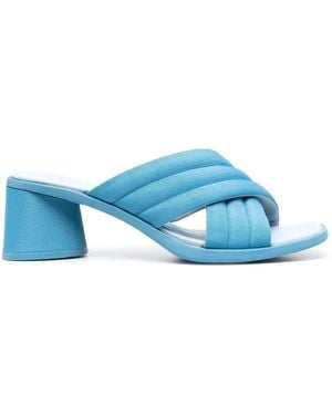 Camper Kiara 60Mm Crossover-Strap Sandals - Blue